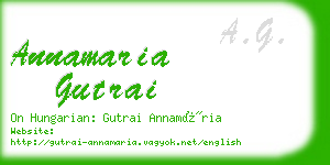 annamaria gutrai business card